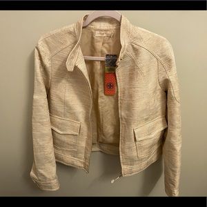 Tory Burch gold and cream jacket
